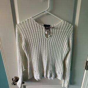 Burberry Cream Knit Women's Sweater